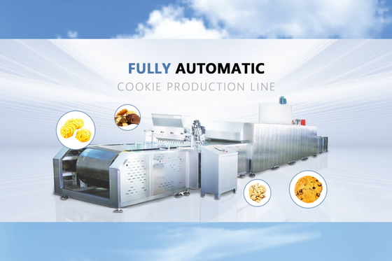 Commercial Biscuit Cookie Forming Machine , Cookie Production Line Industry